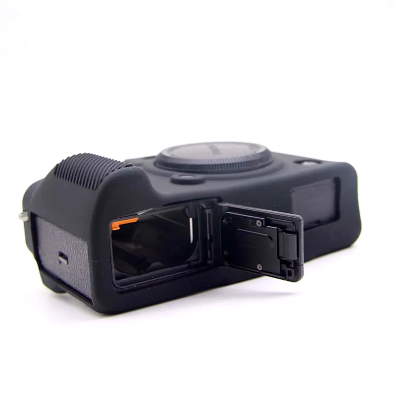 Uniqkart for Fujifilm X-T4 Soft Silicone Anti-drop Case Anti-scratch Digital Camera Protective Cover - Black