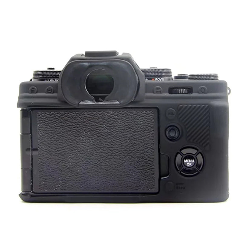 Uniqkart for Fujifilm X-T4 Soft Silicone Anti-drop Case Anti-scratch Digital Camera Protective Cover - Black