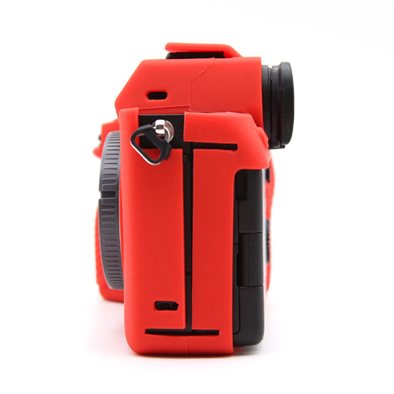 Uniqkart for Sony A7S III  / ILCE-7SM3 / A1 Camera Anti-drop Silicone Case Soft Protective Cover - Red