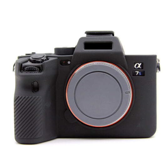 Uniqkart for Sony A7S III  / ILCE-7SM3 / A1 Camera Anti-drop Silicone Case Soft Protective Cover - Black