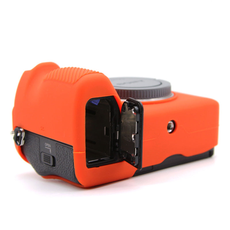 Uniqkart for Sony A7S III  / ILCE-7SM3 / A1 Camera Anti-drop Silicone Case Soft Protective Cover - Orange