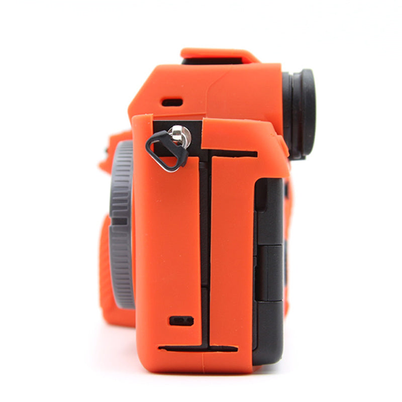 Uniqkart for Sony A7S III  / ILCE-7SM3 / A1 Camera Anti-drop Silicone Case Soft Protective Cover - Orange