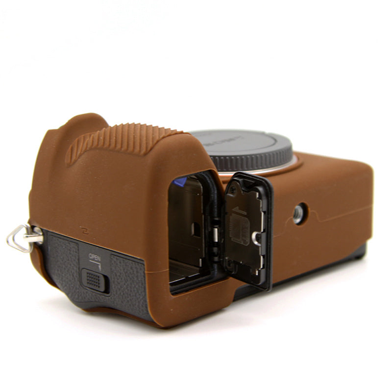 Silicone Case for Sony A7IV / A74 / A7M4 Digital Camera, Dust-proof Anti-scratch Protective Camera Cover - Coffee