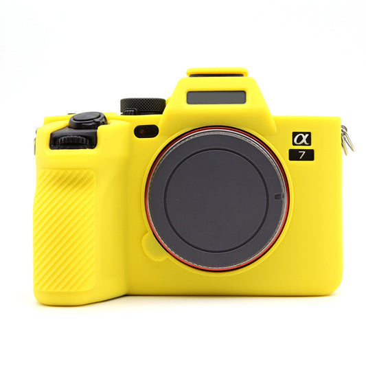 Silicone Case for Sony A7IV / A74 / A7M4 Digital Camera, Dust-proof Anti-scratch Protective Camera Cover - Yellow