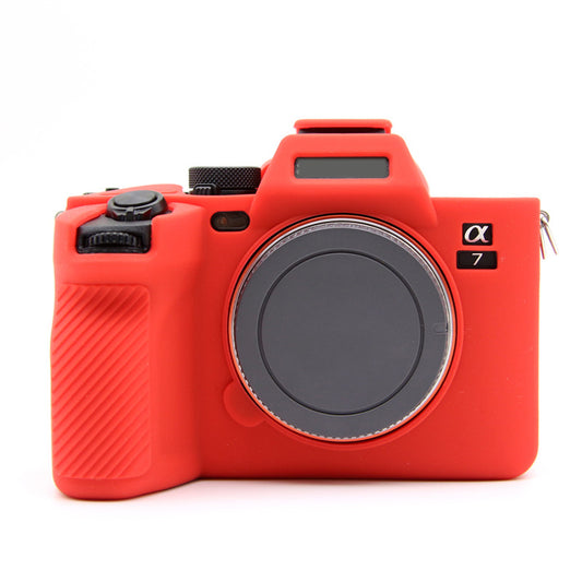 Silicone Case for Sony A7IV / A74 / A7M4 Digital Camera, Dust-proof Anti-scratch Protective Camera Cover - Red