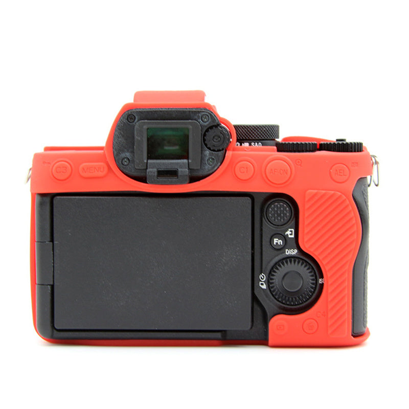 Silicone Case for Sony A7IV / A74 / A7M4 Digital Camera, Dust-proof Anti-scratch Protective Camera Cover - Red