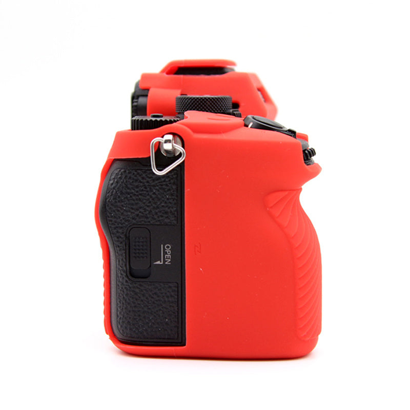 Silicone Case for Sony A7IV / A74 / A7M4 Digital Camera, Dust-proof Anti-scratch Protective Camera Cover - Red
