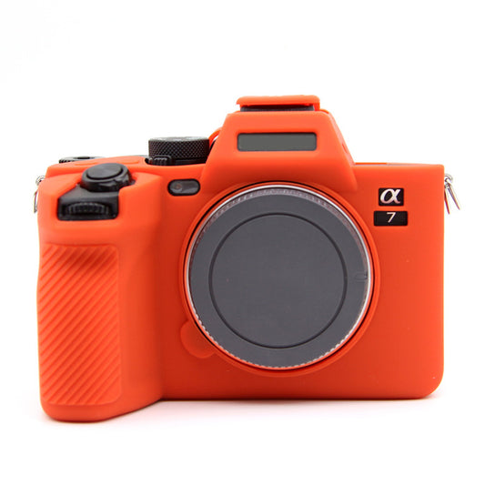 Silicone Case for Sony A7IV / A74 / A7M4 Digital Camera, Dust-proof Anti-scratch Protective Camera Cover - Orange