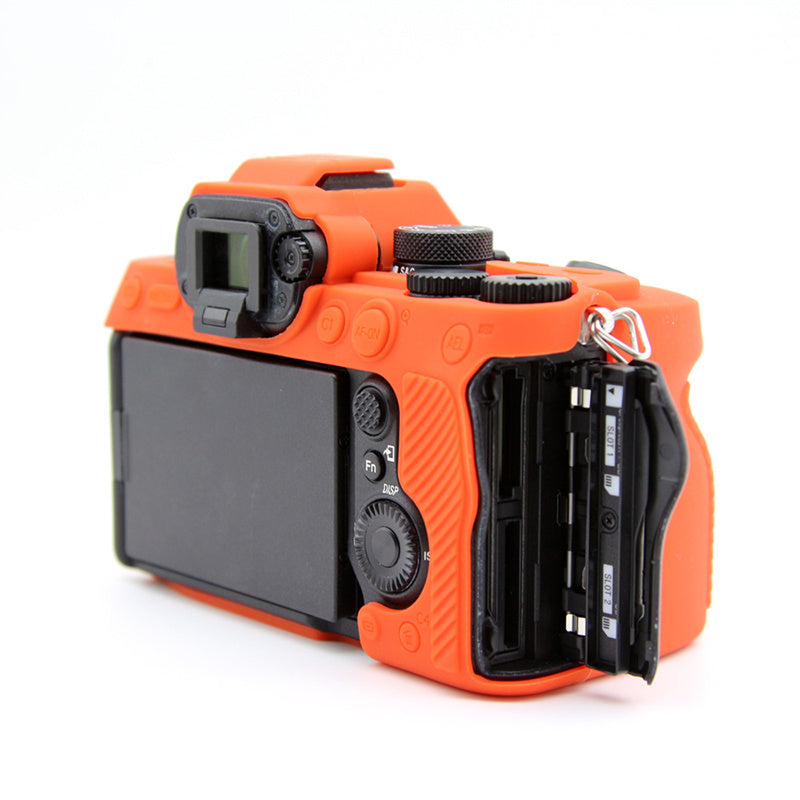 Silicone Case for Sony A7IV / A74 / A7M4 Digital Camera, Dust-proof Anti-scratch Protective Camera Cover - Orange