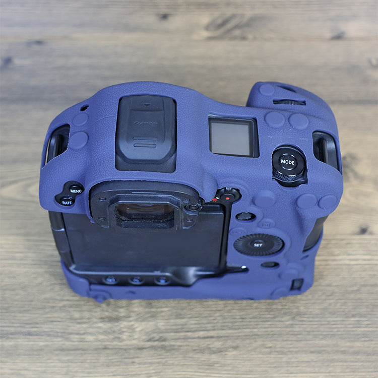 Drop Protection Flexible Silicone Protective Case for Canon EOS R3  Camera, Anti-scratch Anti-drop Cover - Blue