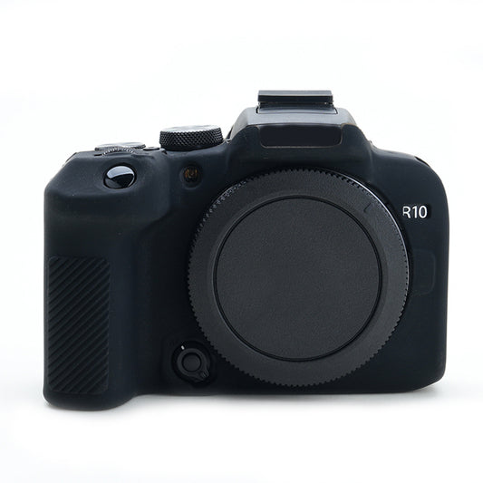Soft Silicone Skin Case for Canon EOS R10 Camera, Anti-scratch Dust-proof Protective Cover - Black