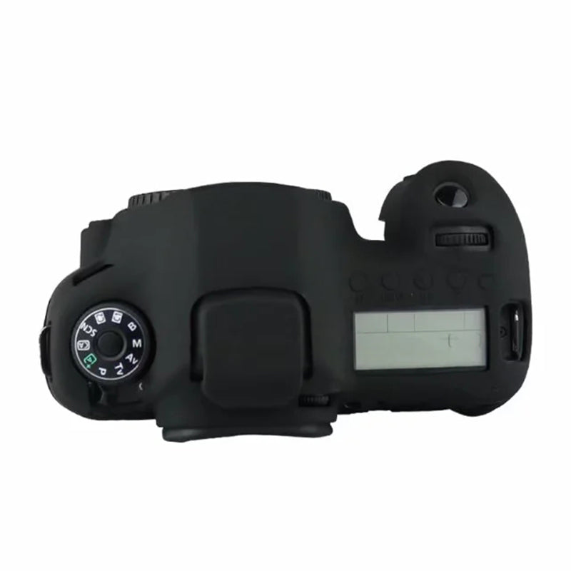 Silicone Case for Canon EOS 6D Digital Camera Anti-scratch Protective Cover Non-slip Texture Protector - Black