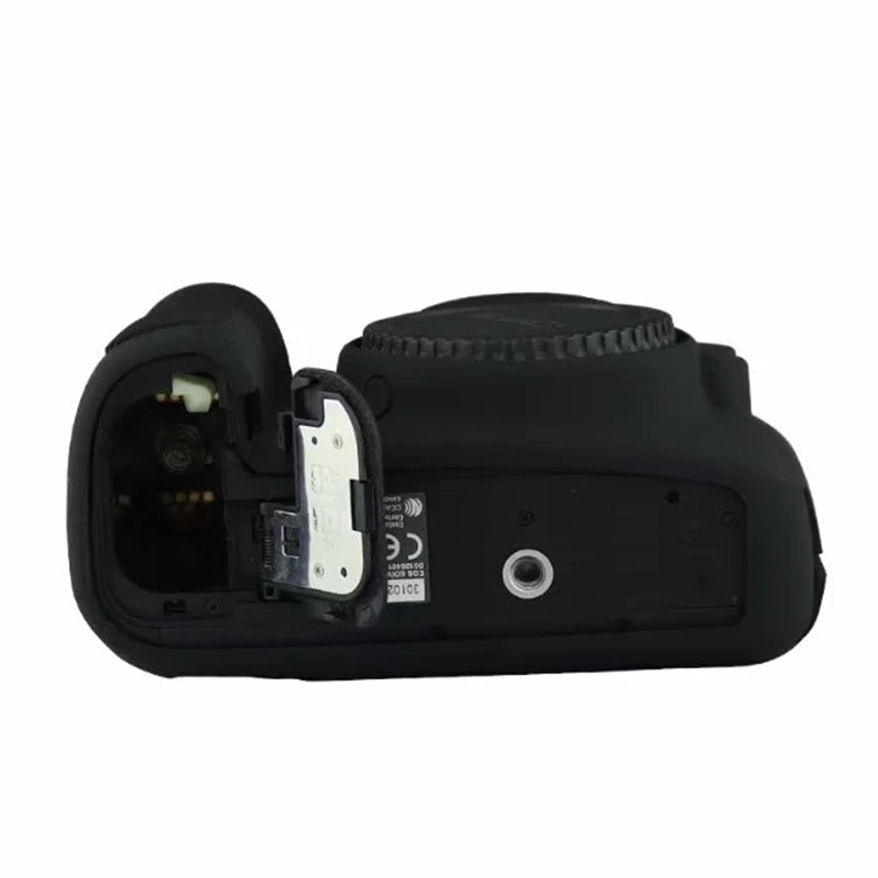 Silicone Case for Canon EOS 6D Digital Camera Anti-scratch Protective Cover Non-slip Texture Protector - Black