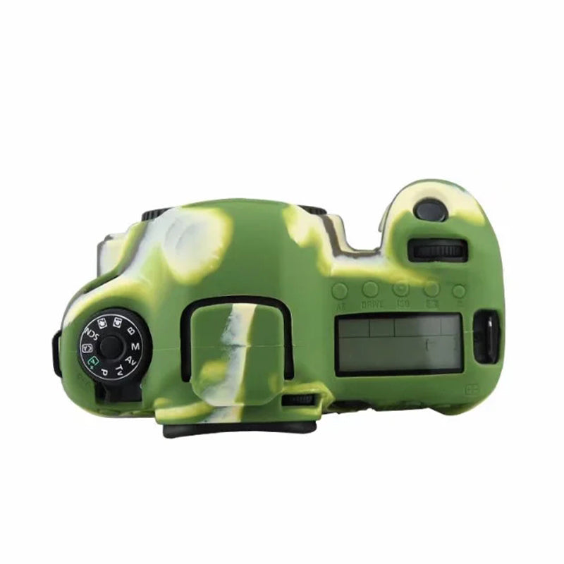 Silicone Case for Canon EOS 6D Digital Camera Anti-scratch Protective Cover Non-slip Texture Protector - Camouflage