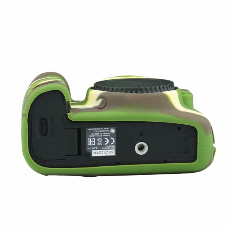 Silicone Case for Canon EOS 6D Digital Camera Anti-scratch Protective Cover Non-slip Texture Protector - Camouflage