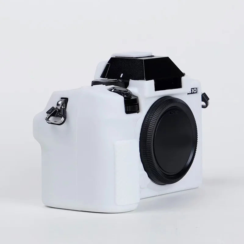 Silicone Skin Case for Fujifilm X-S10 Camera, Anti-drop Digital Camera Body Cover Protector - White