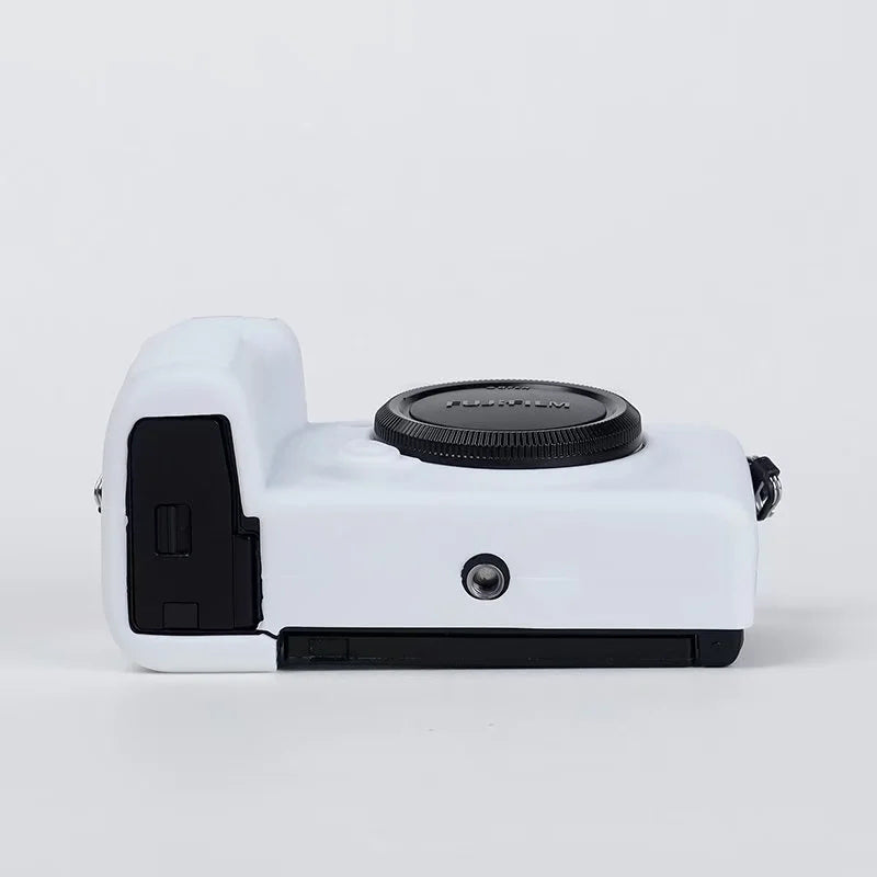 Silicone Skin Case for Fujifilm X-S10 Camera, Anti-drop Digital Camera Body Cover Protector - White