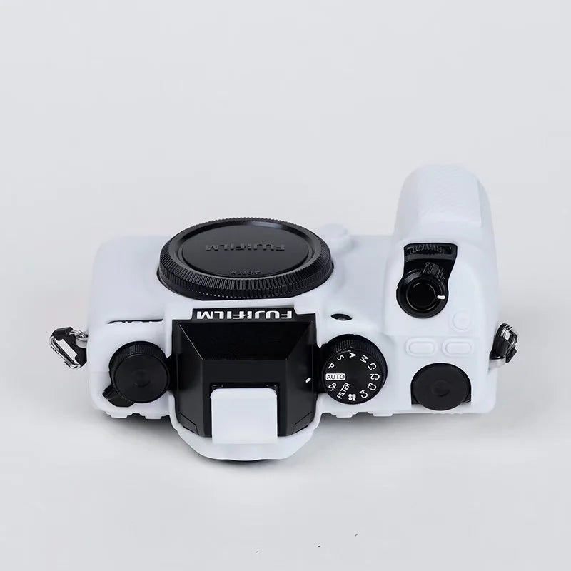 Silicone Skin Case for Fujifilm X-S10 Camera, Anti-drop Digital Camera Body Cover Protector - White