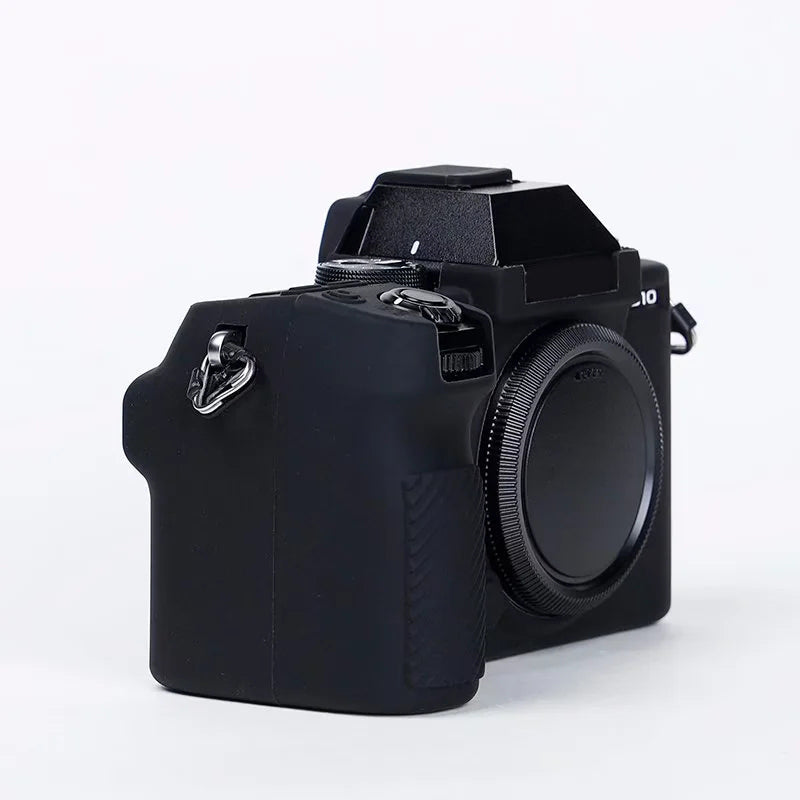 Silicone Skin Case for Fujifilm X-S10 Camera, Anti-drop Digital Camera Body Cover Protector - Black