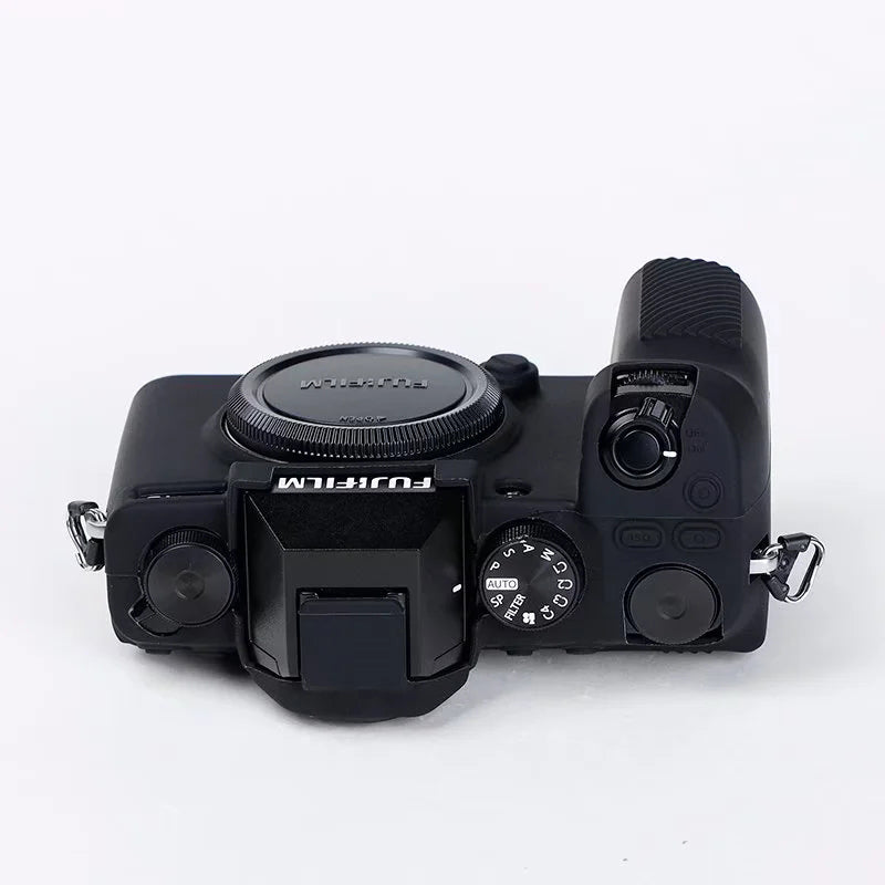 Silicone Skin Case for Fujifilm X-S10 Camera, Anti-drop Digital Camera Body Cover Protector - Black