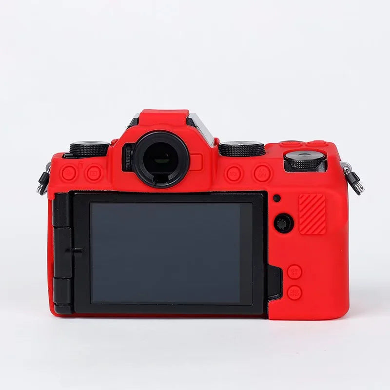 Silicone Skin Case for Fujifilm X-S10 Camera, Anti-drop Digital Camera Body Cover Protector - Red