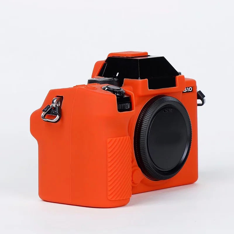 Silicone Skin Case for Fujifilm X-S10 Camera, Anti-drop Digital Camera Body Cover Protector - Orange
