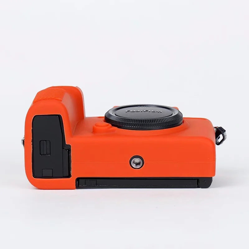 Silicone Skin Case for Fujifilm X-S10 Camera, Anti-drop Digital Camera Body Cover Protector - Orange