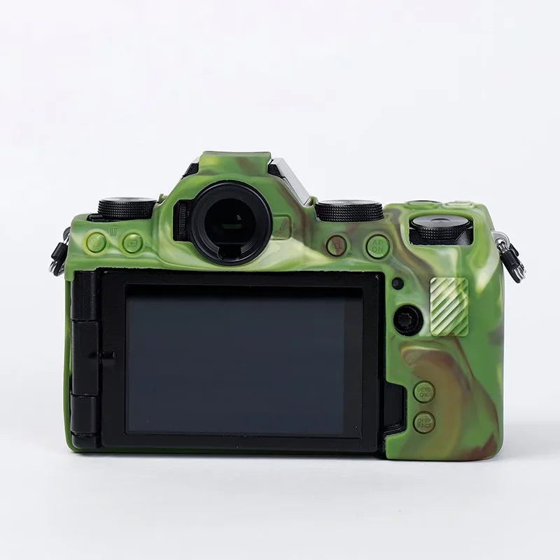 Silicone Skin Case for Fujifilm X-S10 Camera, Anti-drop Digital Camera Body Cover Protector - Camouflage