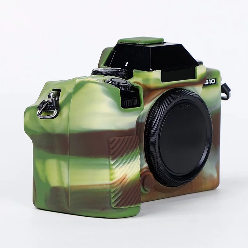Silicone Skin Case for Fujifilm X-S10 Camera, Anti-drop Digital Camera Body Cover Protector - Camouflage