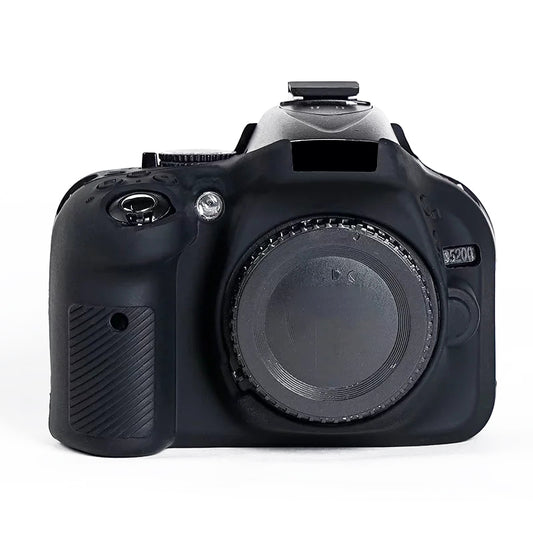 Uniqkart for Nikon D5200 / D5100 Silicone Skin Case Camera DSLR Bag Anti-scratch Protective Cover - Black