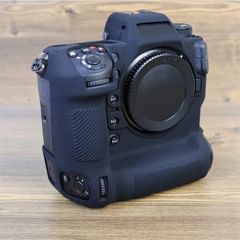 Uniqkart for Nikon Z9 Soft Silicone Anti-scratch Case Camera Protective Sleeve Cover - Black