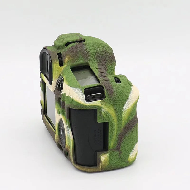 Uniqkart for Canon EOS 5D Mark III / 5D3 / 5DS / 5DS R Camera Soft Silicone Skin Case Drop-proof DSLR Protective Cover - Camouflage