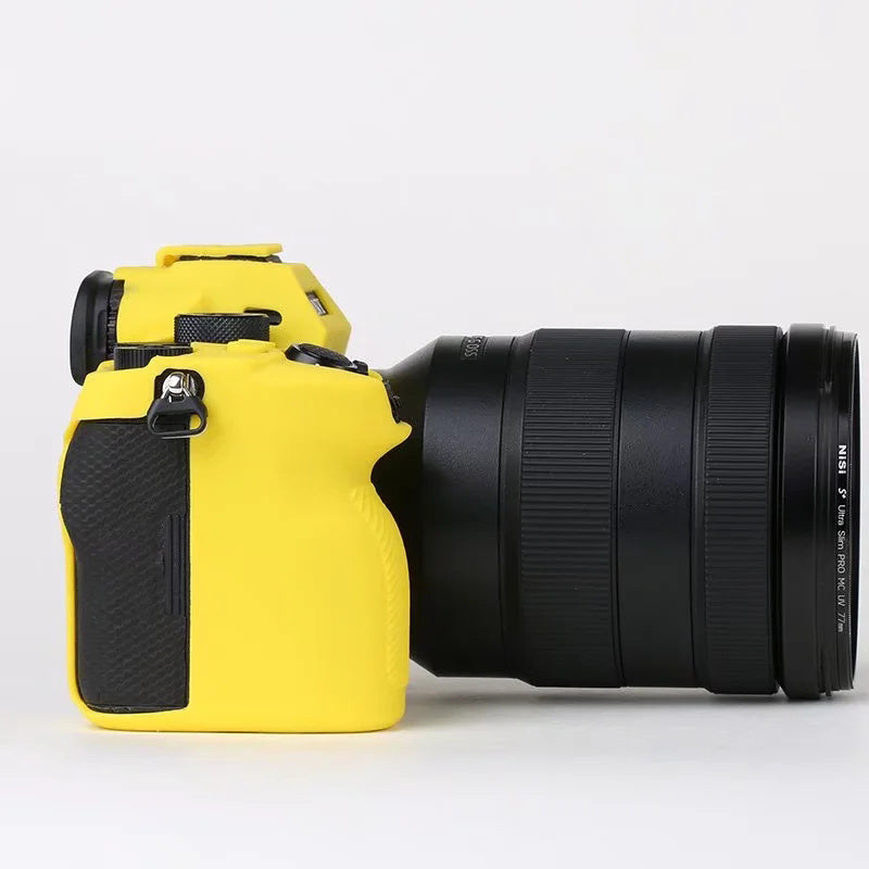 Soft Silicone Case for Sony A9 II / ILCE-9M2 / Alpha 9 II Camera, Anti-drop Protective Cover - Yellow