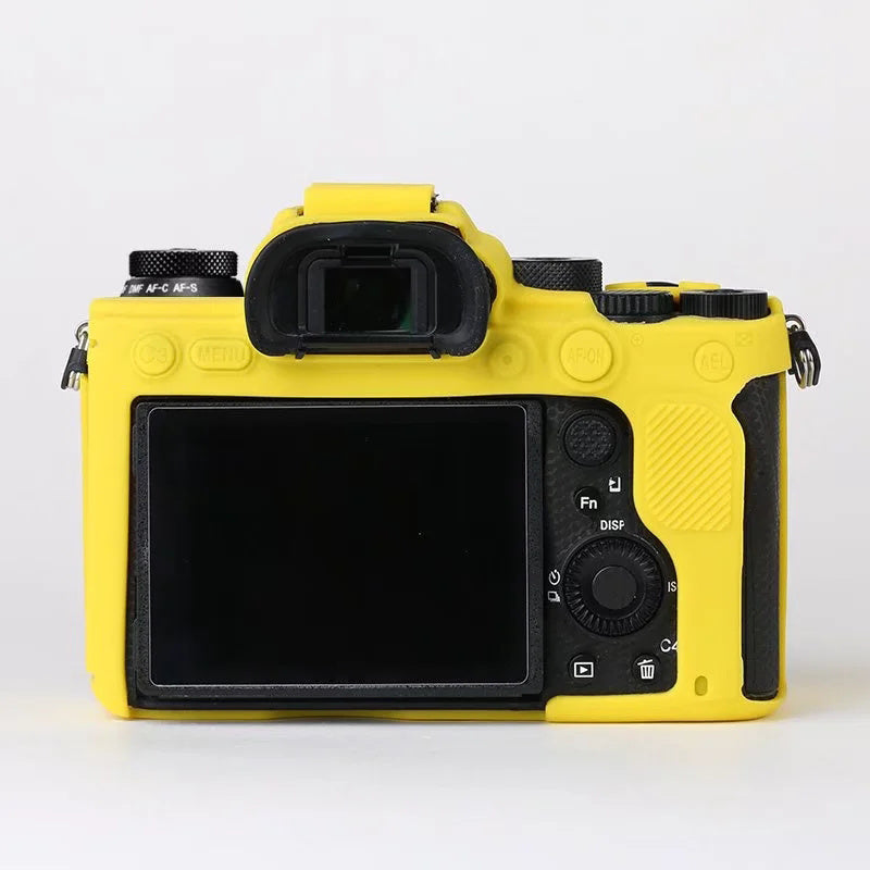 Soft Silicone Case for Sony A9 II / ILCE-9M2 / Alpha 9 II Camera, Anti-drop Protective Cover - Yellow