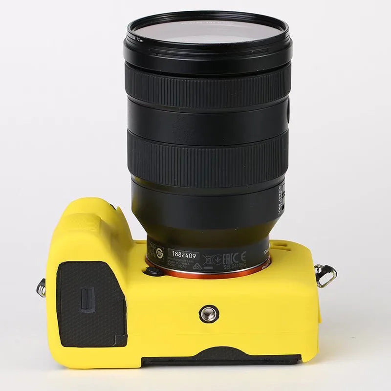 Soft Silicone Case for Sony A9 II / ILCE-9M2 / Alpha 9 II Camera, Anti-drop Protective Cover - Yellow