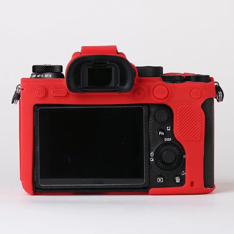 Soft Silicone Case for Sony A9 II / ILCE-9M2 / Alpha 9 II Camera, Anti-drop Protective Cover - Red