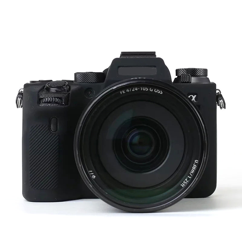 Soft Silicone Case for Sony A9 II / ILCE-9M2 / Alpha 9 II Camera, Anti-drop Protective Cover - Black