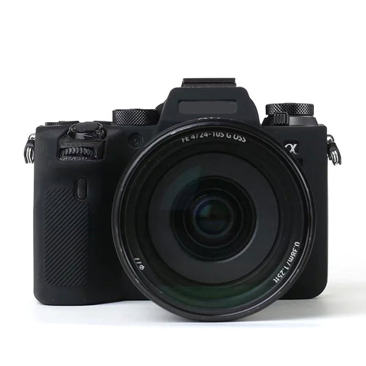 Soft Silicone Case for Sony A9 II / ILCE-9M2 / Alpha 9 II Camera, Anti-drop Protective Cover - Black