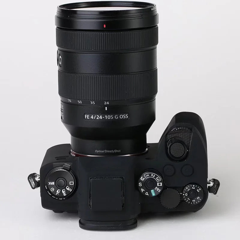 Soft Silicone Case for Sony A9 II / ILCE-9M2 / Alpha 9 II Camera, Anti-drop Protective Cover - Black