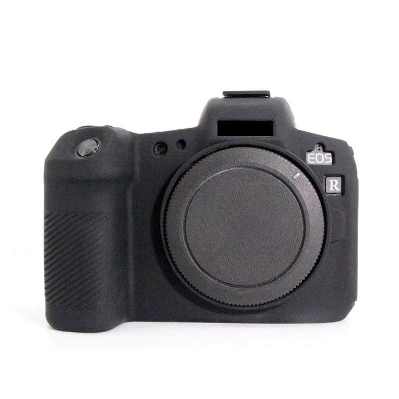 Uniqkart for Canon EOS R Camera Silicone Case Anti-scratch Camera Protective Sleeve Cover - Black