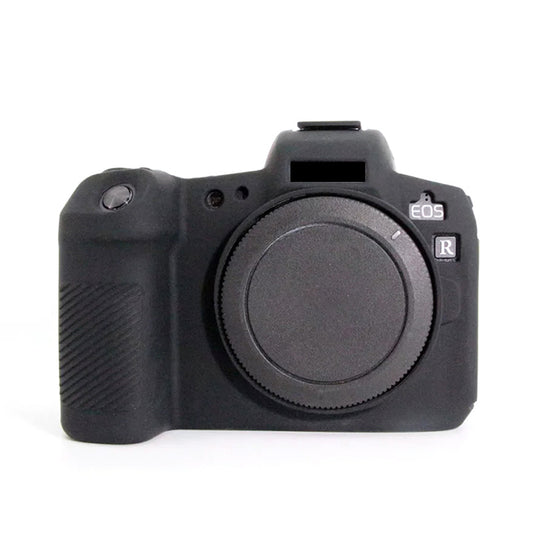 Uniqkart for Canon EOS R Camera Silicone Case Anti-scratch Camera Protective Sleeve Cover - Black