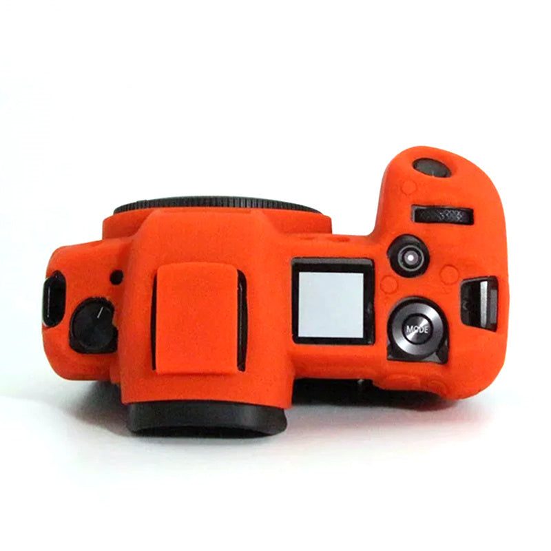 Uniqkart for Canon EOS R Camera Silicone Case Anti-scratch Camera Protective Sleeve Cover - Orange