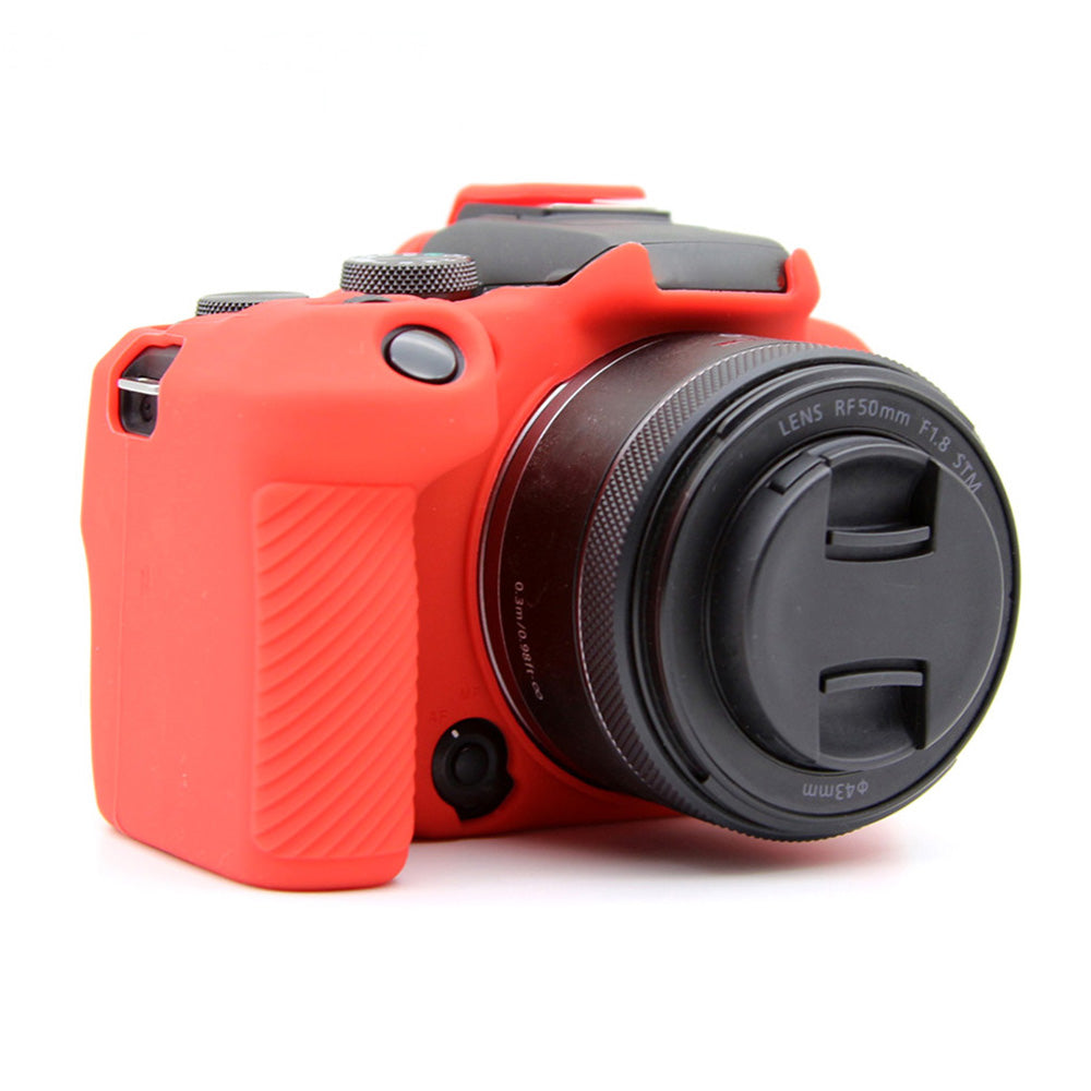 Flexible Silicone Case for Canon EOS R10 Camera Protector Anti-Scratch Anti-Drop Cover - Red