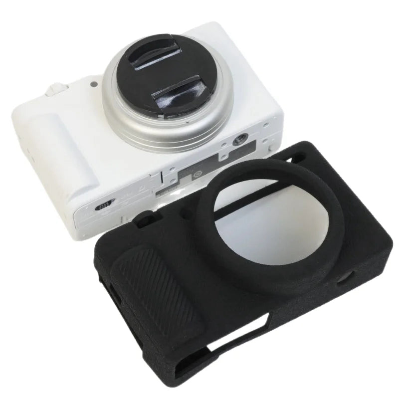 Uniqkart for Sony ZV-1F Camera Soft Silicone Case Protector Body Sleeve Drop Protection Cover - Black