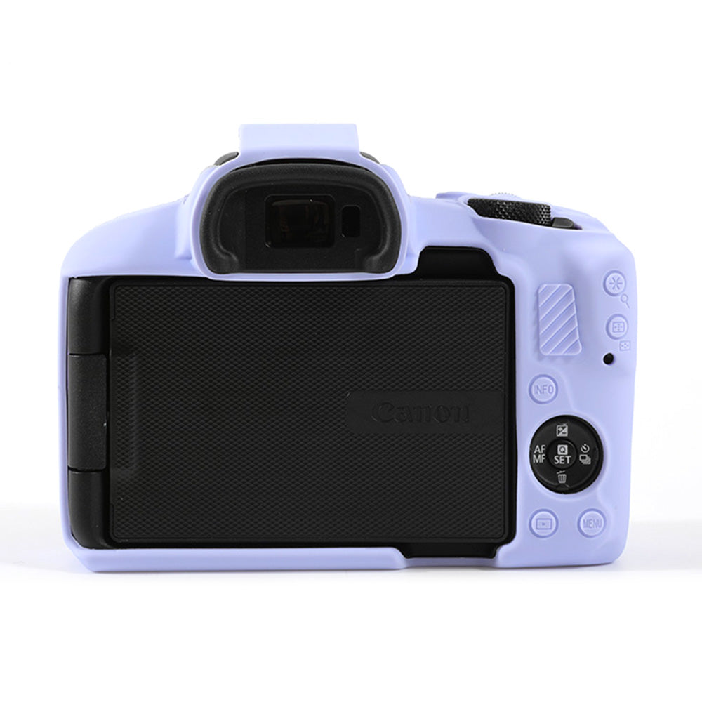 Uniqkart for Canon EOS R50 Soft Silicone Anti-drop Case Camera Protective Cover - Purple