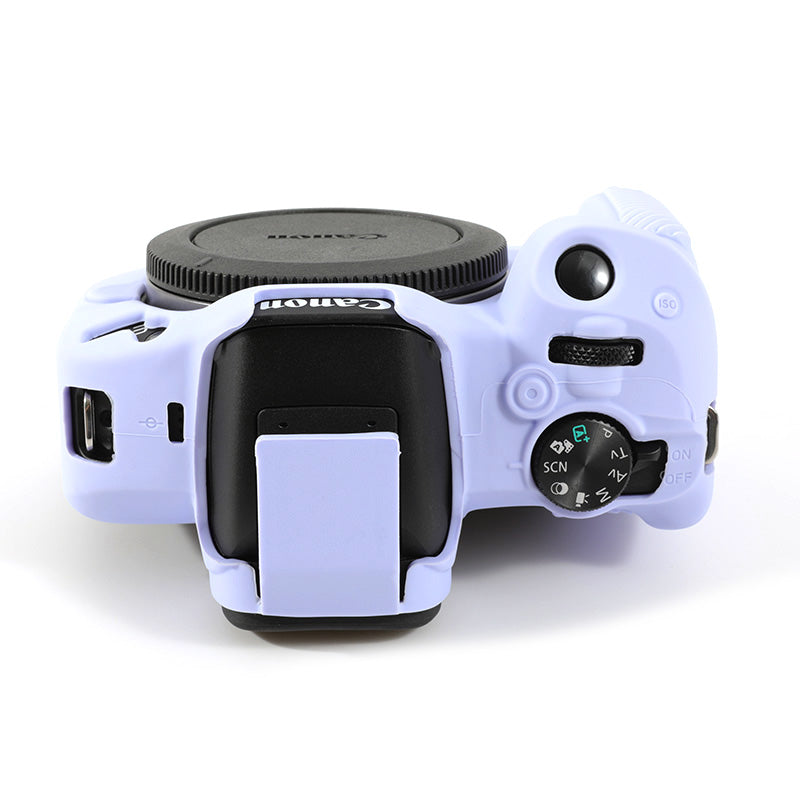 Uniqkart for Canon EOS R50 Soft Silicone Anti-drop Case Camera Protective Cover - Purple