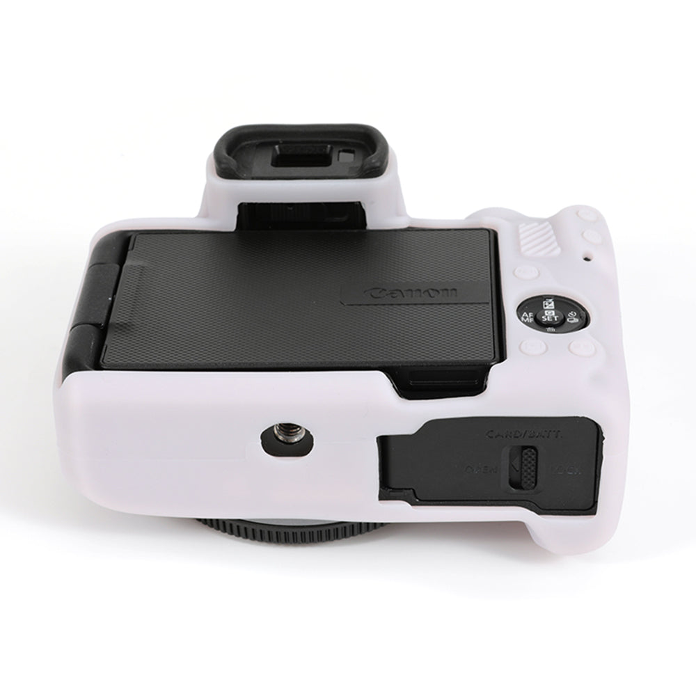 Uniqkart for Canon EOS R50 Soft Silicone Anti-drop Case Camera Protective Cover - Jelly Pink