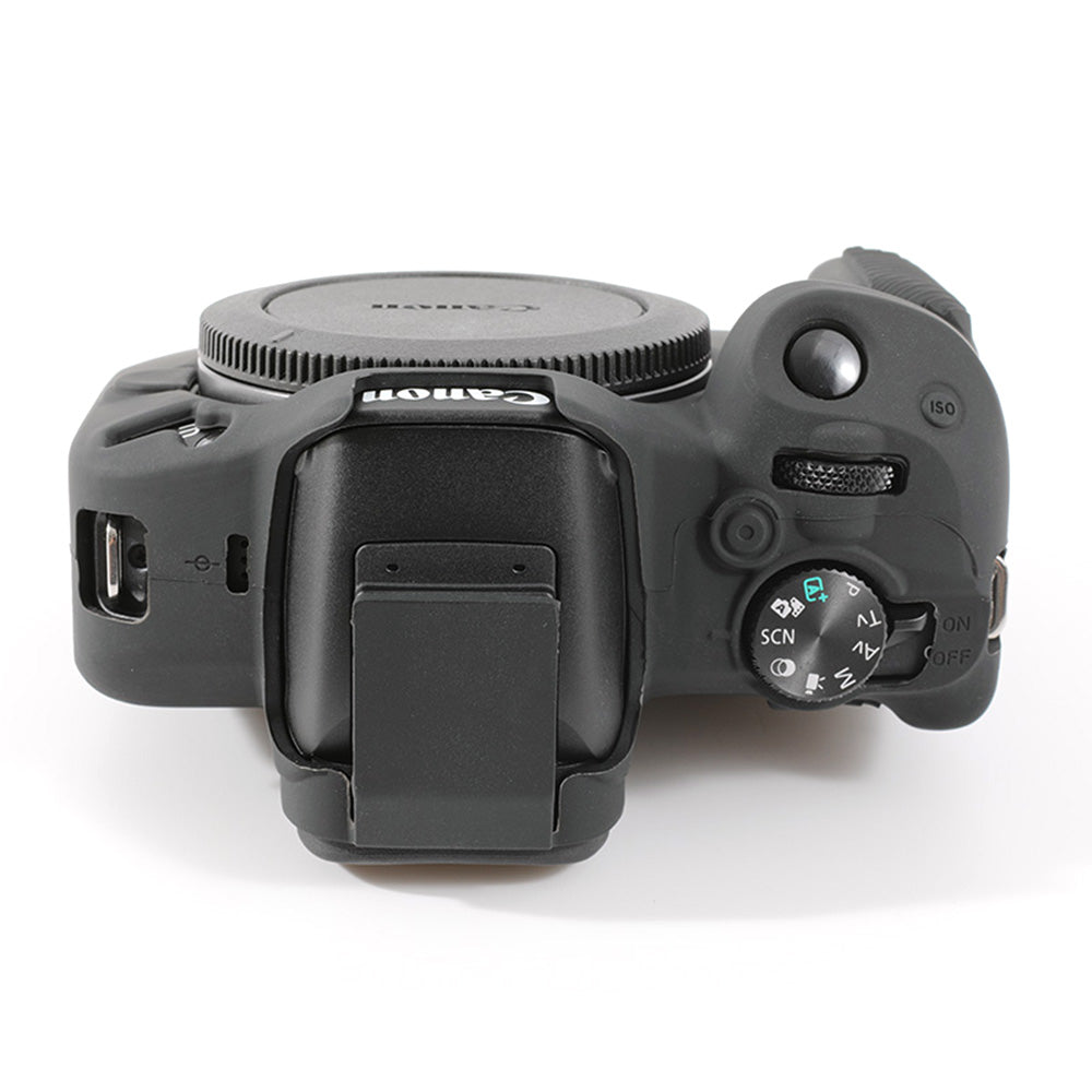 Uniqkart for Canon EOS R50 Soft Silicone Anti-drop Case Camera Protective Cover - Black