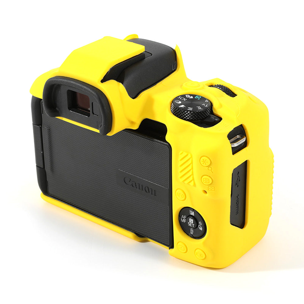 Uniqkart for Canon EOS R50 Soft Silicone Anti-drop Case Camera Protective Cover - Yellow