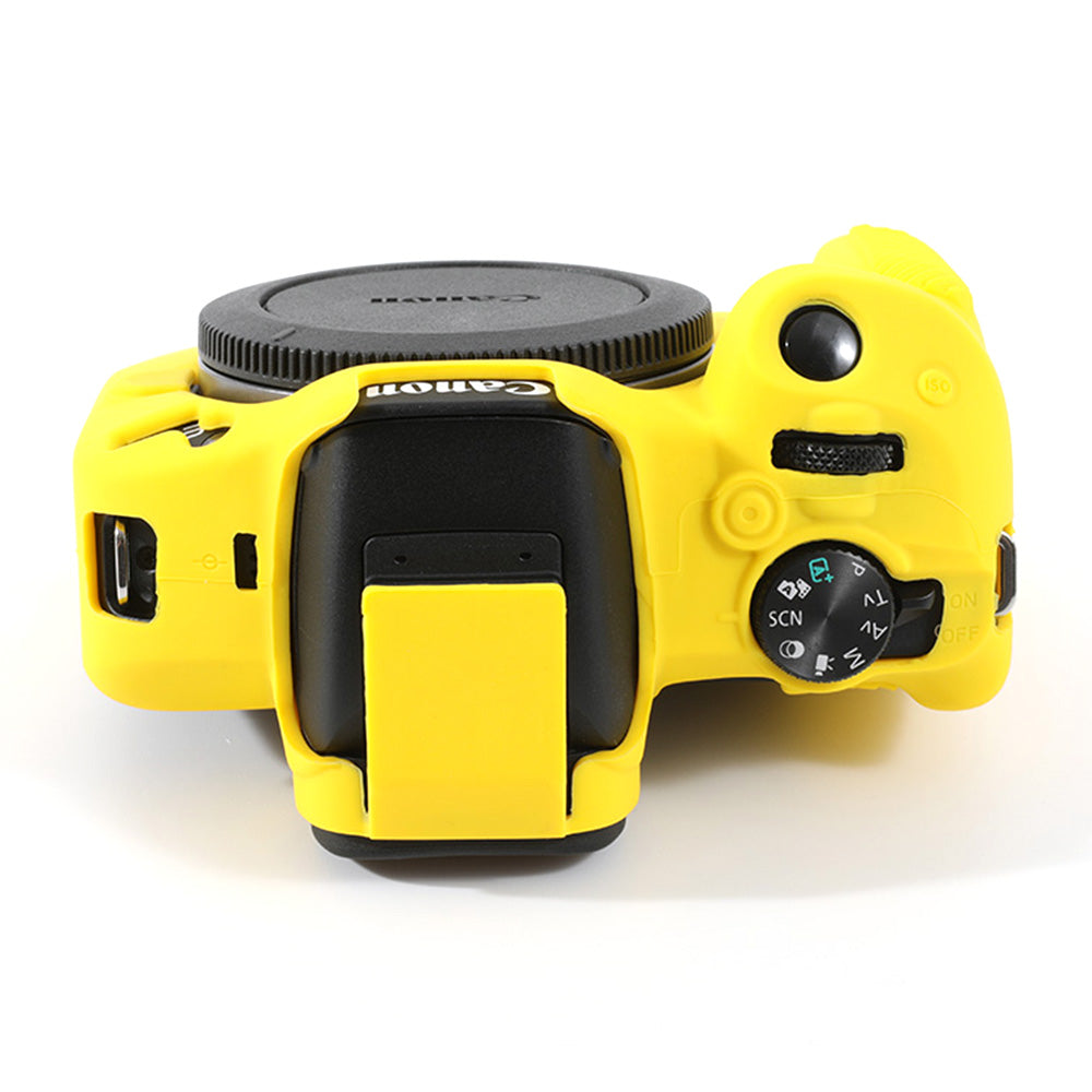 Uniqkart for Canon EOS R50 Soft Silicone Anti-drop Case Camera Protective Cover - Yellow